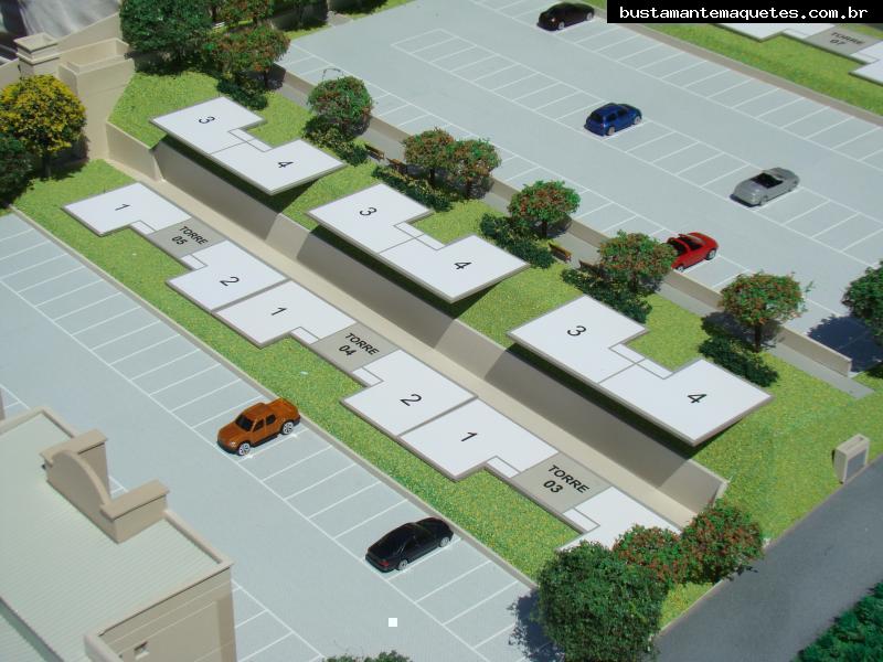 Foto de maquete fisica de Edifícios Residenciais produzida para o cliente Construtora Santa Izabel, localizada na cidade de São José dos Campos/SP