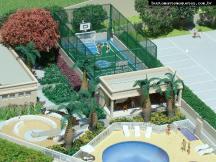 Foto de maquete fisica de Edifícios Residenciais produzida para o cliente Construtora Santa Izabel, localizada na cidade de São José dos Campos/SP