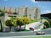 Foto de maquete fisica de Edifícios Residenciais produzida para o cliente Construtora Santa Izabel, localizada na cidade de São José dos Campos/SP