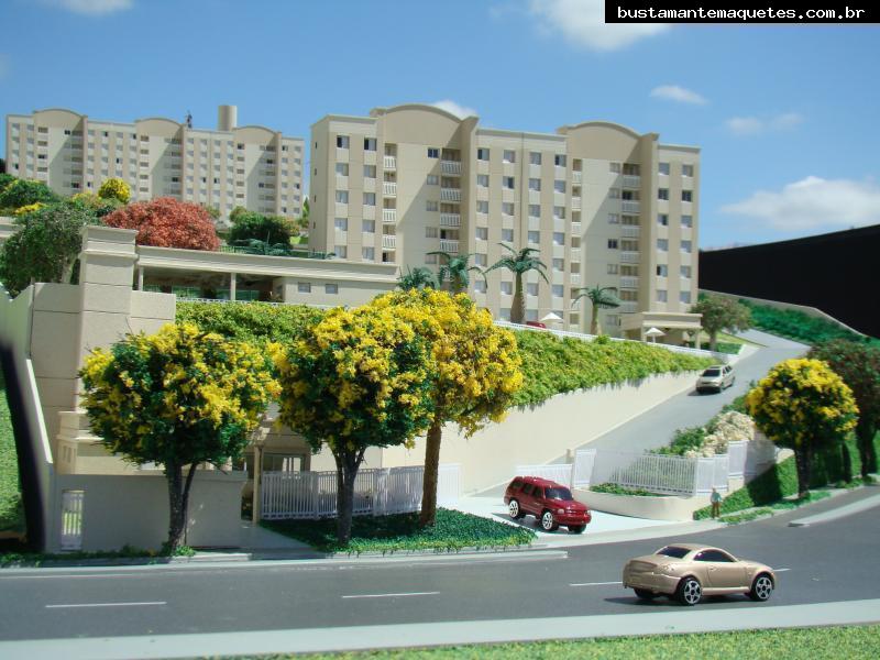 Foto de maquete fisica de Edifícios Residenciais produzida para o cliente Construtora Santa Izabel, localizada na cidade de São José dos Campos/SP