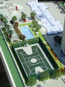 Foto de maquete fisica de Edifícios Residenciais produzida para o cliente ARANSA Real Estate Investiments Brasil, localizada na cidade de Itajaí/SC