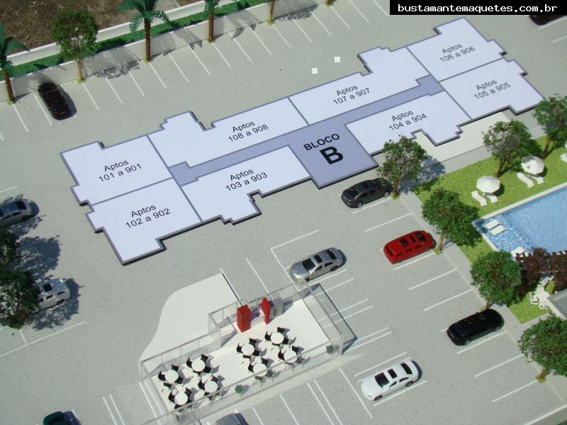 Foto de maquete fisica de Edifícios Residenciais produzida para o cliente ARANSA Real Estate Investiments Brasil, localizada na cidade de Itajaí/SC
