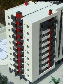 Foto de maquete fisica de Edifícios Residenciais produzida para o cliente ARANSA Real Estate Investiments Brasil, localizada na cidade de Itajaí/SC