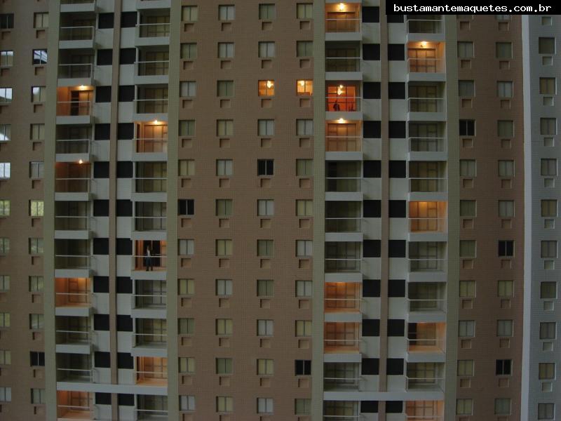 Foto de maquete fisica de Edifícios Residenciais produzida para o cliente Even Construtora e Incorporadora, localizada na cidade de Rio de Janeiro/RJ