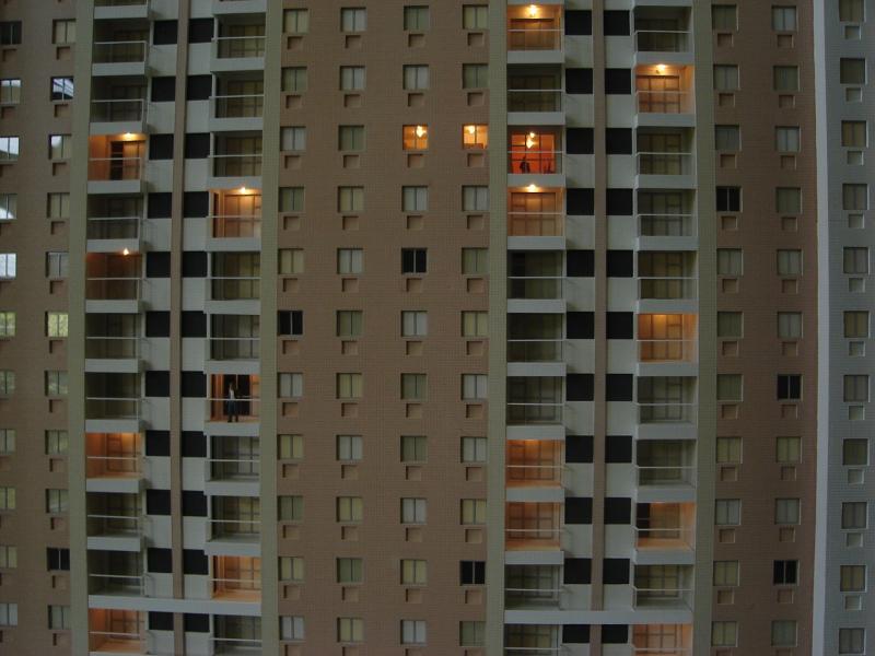 Foto de maquete fisica de Edifícios Residenciais produzida para o cliente Even Construtora e Incorporadora, localizada na cidade de Rio de Janeiro/RJ