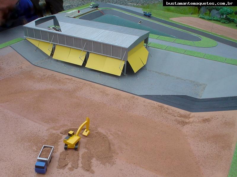 Foto de maquete fisica de Indústrias produzida para o cliente Essencis Soluções Ambientais, localizada na cidade de São Paulo/SP