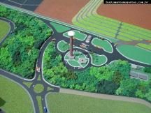 Foto de maquete fisica de Indústrias produzida para o cliente STRALU Julio Simões Transportes, localizada na cidade de Rio de Janeiro/RJ
