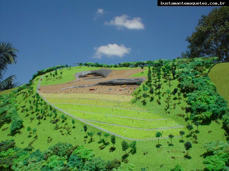 Foto de maquete fisica de Indústrias produzida para o cliente Essencis Soluções Ambientais, localizada na cidade de São Paulo/SP