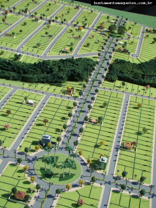 Foto de maquete fisica de Urbanismo produzida para o cliente Deltaville Empreendimento Imobiliários, localizada na cidade de Eunápolis/BA