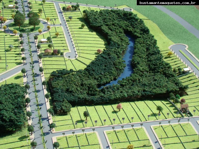 Foto de maquete fisica de Urbanismo produzida para o cliente Deltaville Empreendimento Imobiliários, localizada na cidade de Eunápolis/BA