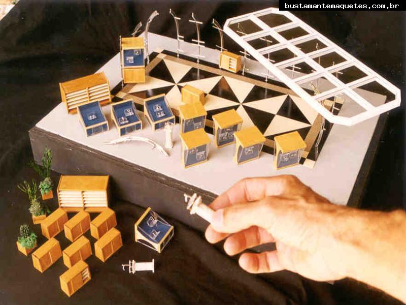 Foto de maquete fisica de Modelos Reduzidos produzida para o cliente Docol Metais Sanitários, localizada na cidade de Joinville/SC