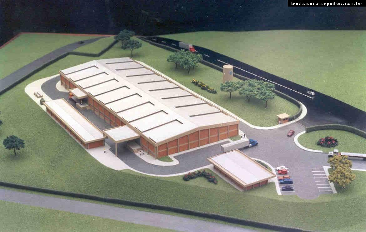 Foto de maquete fisica de Indústrias produzida para o cliente Embraco SA, localizada na cidade de Itaiópolis/SC