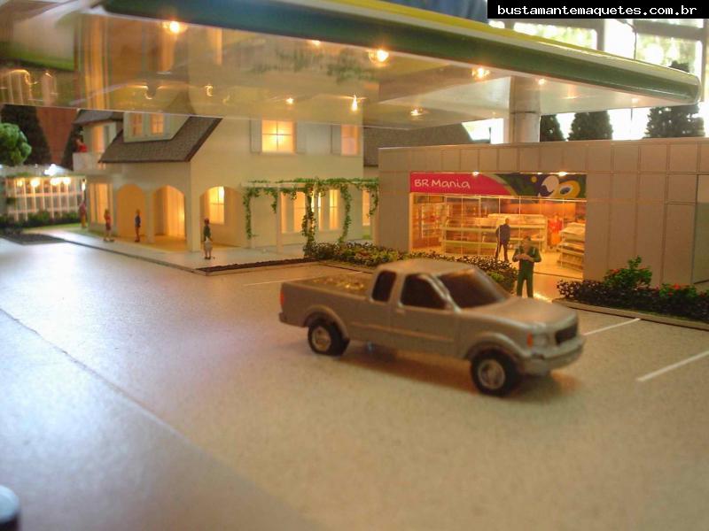 Foto de maquete fisica de Edifícios Comerciais produzida para o cliente Petrobras BR, localizada na cidade de Curitiba/PR