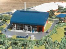 Foto de maquete fisica de Indústrias produzida para o cliente Jofund Industria de Fundição, localizada na cidade de Joinville/SC