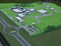 Foto de maquete fisica de Indústrias produzida para o cliente Copercampos, localizada na cidade de Campos Novos/SC