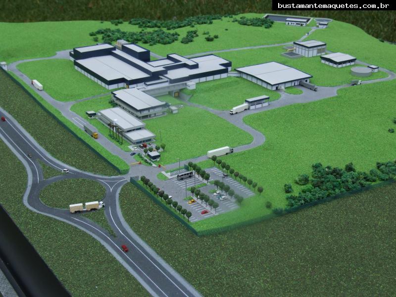 Foto de maquete fisica de Indústrias produzida para o cliente Copercampos, localizada na cidade de Campos Novos/SC