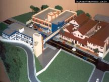 Foto de maquete fisica de Instituições produzida para o cliente Prefeitura Municipal de Blumenau, localizada na cidade de Blumenau/SC