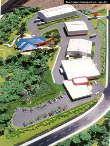 Foto de maquete fisica de Indústrias produzida para o cliente Jofund Industria de Fundição, localizada na cidade de Joinville/SC