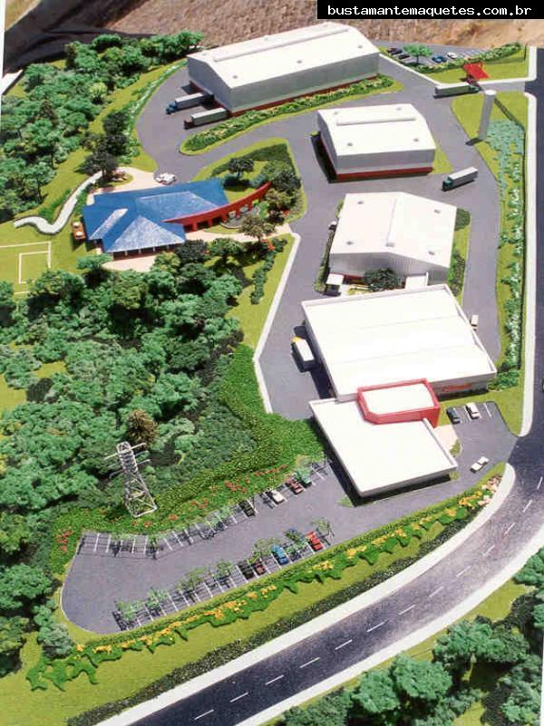 Foto de maquete fisica de Indústrias produzida para o cliente Jofund Industria de Fundição, localizada na cidade de Joinville/SC