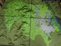 Foto de maquete fisica de Urbanismo produzida para o cliente Prefeitura Municipal de Joinville, localizada na cidade de Joinville/SC