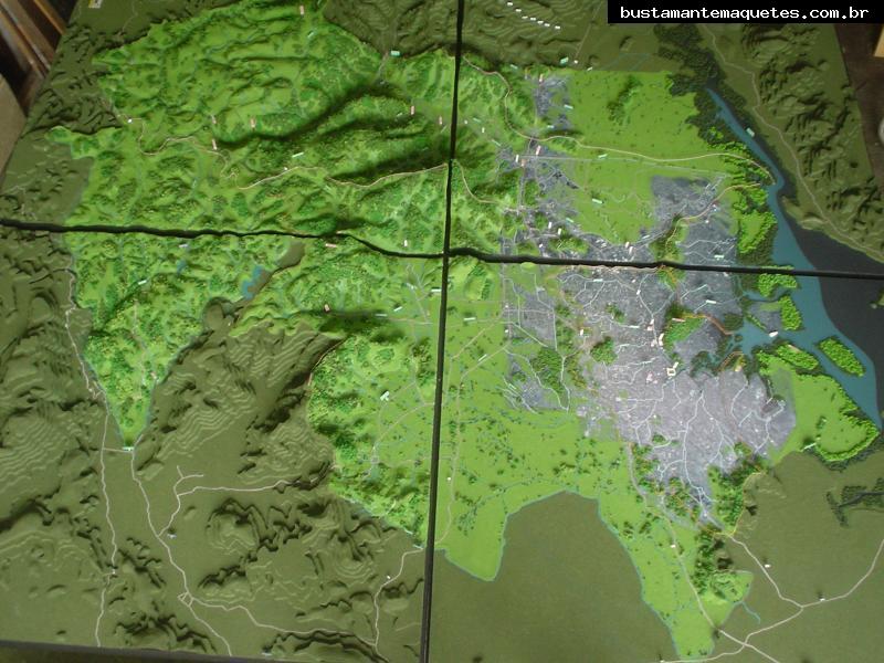 Foto de maquete fisica de Urbanismo produzida para o cliente Prefeitura Municipal de Joinville, localizada na cidade de Joinville/SC