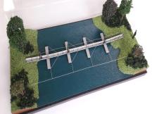 Foto de maquete fisica de Modelos Reduzidos produzida para o cliente ARES Aeroespacial e Defesa, localizada na cidade de Duque de Caxias/RJ