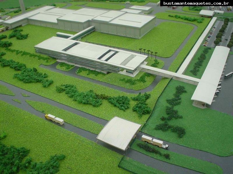 Foto de maquete fisica de Indústrias produzida para o cliente HS Arquitetos, localizada na cidade de Blumenau/SC
