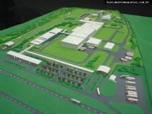 Foto de maquete fisica de Indústrias produzida para o cliente HS Arquitetos, localizada na cidade de Blumenau/SC