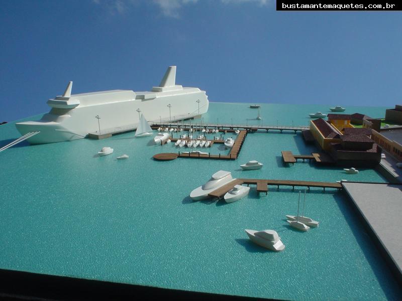 Foto de maquete fisica de Urbanismo produzida para o cliente Le Padron Consultoria Técnica Ltda., localizada na cidade de São Francisco do Sul/SC