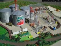 Foto de maquete fisica de Indústrias produzida para o cliente Cooperativa Juriti Ltda., localizada na cidade de Massaranduba/PB