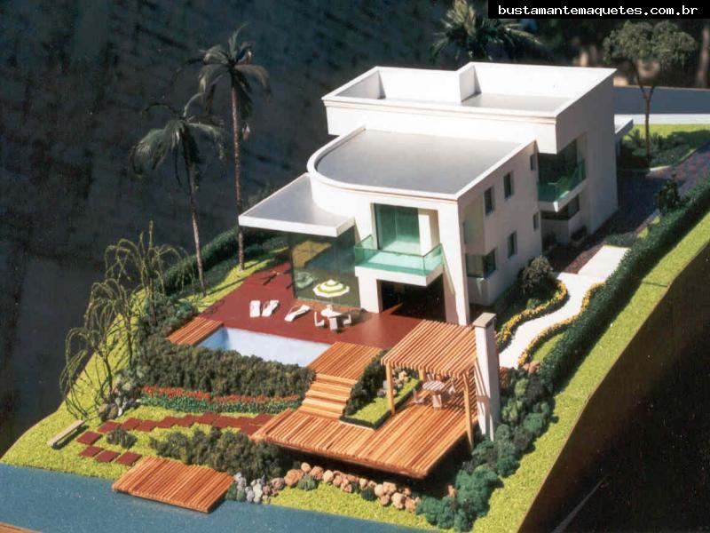 Foto de maquete fisica de Residências produzida para o cliente M2 Arquitetura, localizada na cidade de Joinville/SC