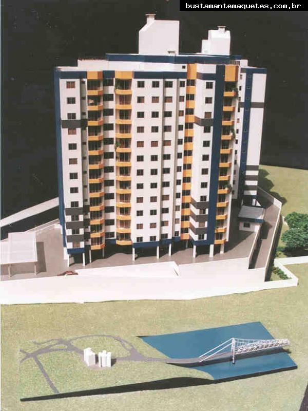 Foto de maquete fisica de Edifícios Residenciais produzida para o cliente RDO Construções Ltda, localizada na cidade de São José/SC