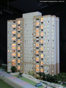 Foto de maquete fisica de Edifícios Residenciais produzida para o cliente Construtora Santa Izabel, localizada na cidade de São José dos Campos/SP
