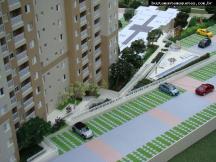Foto de maquete fisica de Edifícios Residenciais produzida para o cliente Construtora Santa Izabel, localizada na cidade de São José dos Campos/SP