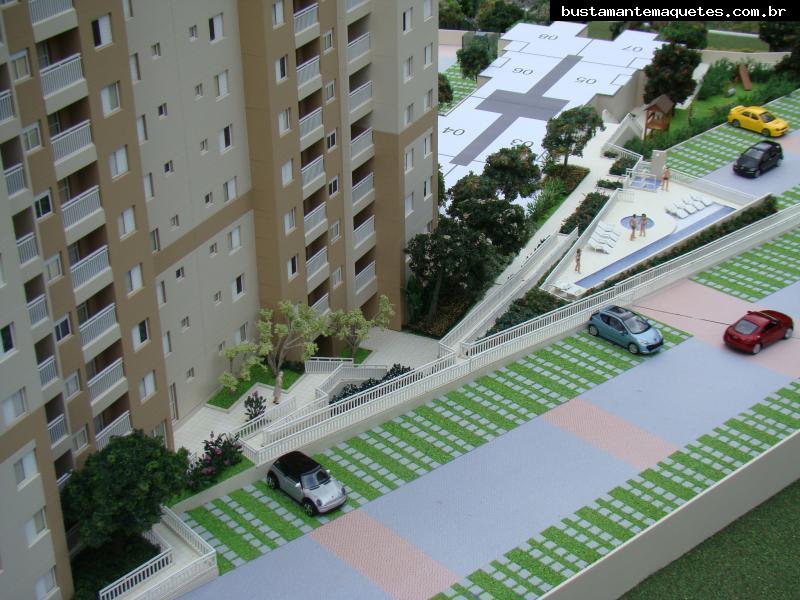 Foto de maquete fisica de Edifícios Residenciais produzida para o cliente Construtora Santa Izabel, localizada na cidade de São José dos Campos/SP