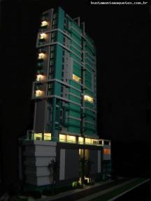 Foto de maquete fisica de Edifícios Residenciais produzida para o cliente CECPAS Construtora, localizada na cidade de Balneário Camboriú/SC