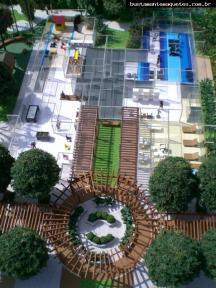Foto de maquete fisica de Edifícios Residenciais produzida para o cliente GAFISA Construtora e Incorporadora, localizada na cidade de Belém/AL