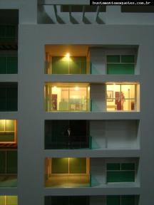 Foto de maquete fisica de Edifícios Residenciais produzida para o cliente Werk Empreendimentos, localizada na cidade de Joinville/SC