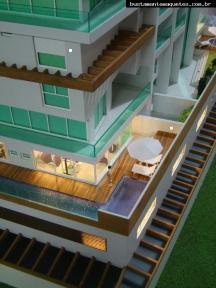 Foto de maquete fisica de Edifícios Residenciais produzida para o cliente Werk Empreendimentos, localizada na cidade de Joinville/SC
