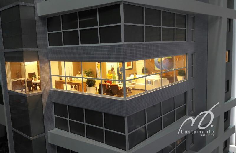Foto de maquete fisica de Edifícios Residenciais produzida para o cliente [Não Cadastrado], localizada na cidade de Brusque/SC