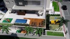 Foto de maquete fisica de Edifícios Residenciais produzida para o cliente [Não Cadastrado], localizada na cidade de Brusque/SC