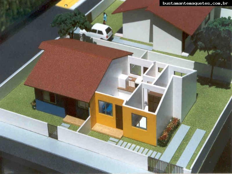 Foto de maquete fisica de Residências produzida para o cliente Mendes Sibara, localizada na cidade de Itajaí/SC