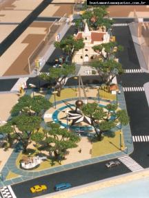 Foto de maquete fisica de Urbanismo produzida para o cliente Prefeitura Municipal de Itajai, localizada na cidade de Itajaí/SC