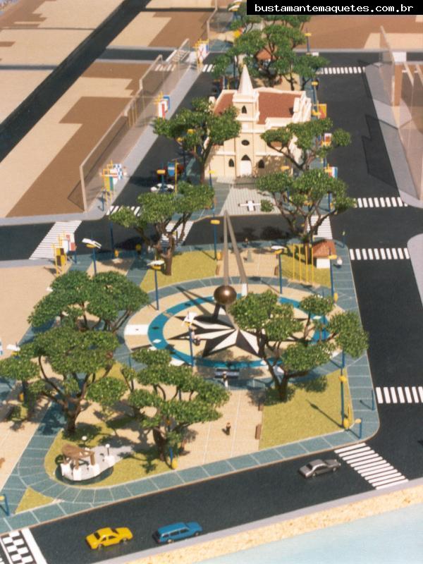 Foto de maquete fisica de Urbanismo produzida para o cliente Prefeitura Municipal de Itajai, localizada na cidade de Itajaí/SC