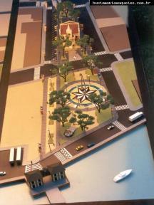 Foto de maquete fisica de Urbanismo produzida para o cliente Prefeitura Municipal de Itajai, localizada na cidade de Itajaí/SC