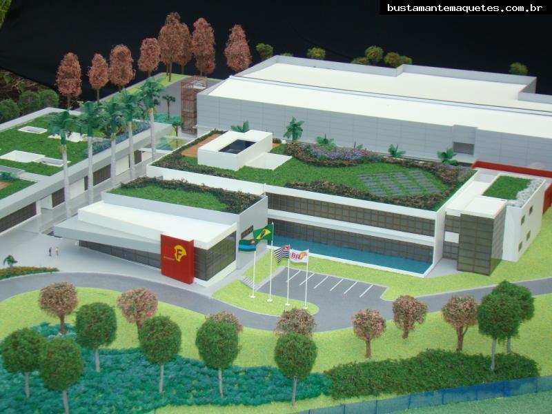 Foto de maquete fisica de Indústrias produzida para o cliente SADIA S.A., localizada na cidade de Jundiaí/SP