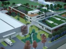 Foto de maquete fisica de Indústrias produzida para o cliente SADIA S.A., localizada na cidade de Jundiaí/SP
