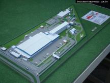 Foto de maquete fisica de Indústrias produzida para o cliente SADIA S.A., localizada na cidade de Jundiaí/SP
