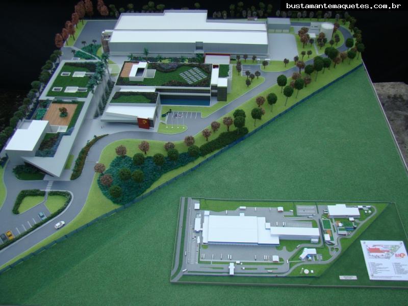 Foto de maquete fisica de Indústrias produzida para o cliente SADIA S.A., localizada na cidade de Jundiaí/SP