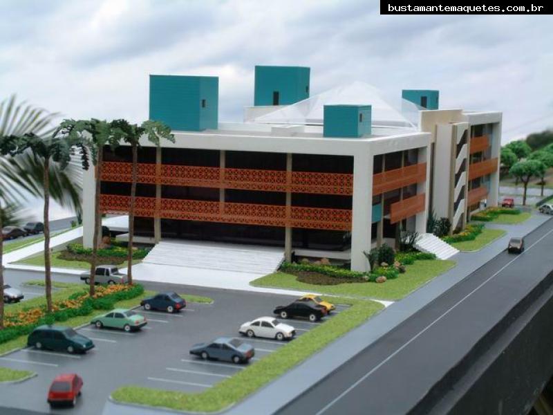 Foto de maquete fisica de Prédios Públicos produzida para o cliente Prefeitura Municipal de Itajai, localizada na cidade de Itajaí/SC